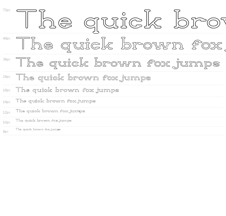 Kellia Wakeup DEMO Serif Outline Waterfall