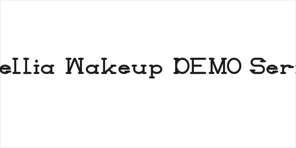 Kellia Wakeup DEMO Serif Logo