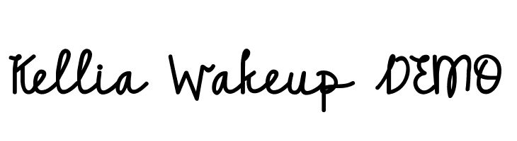 Kellia Wakeup DEMO  免费字体下载