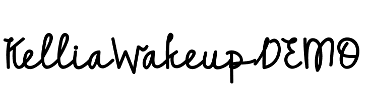 Kellia Wakeup DEMO  免费字体下载