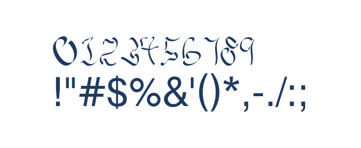 Kellicia Handwriting Other Characters