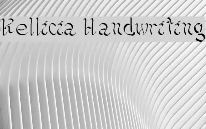 Kellicia Handwriting Font examples