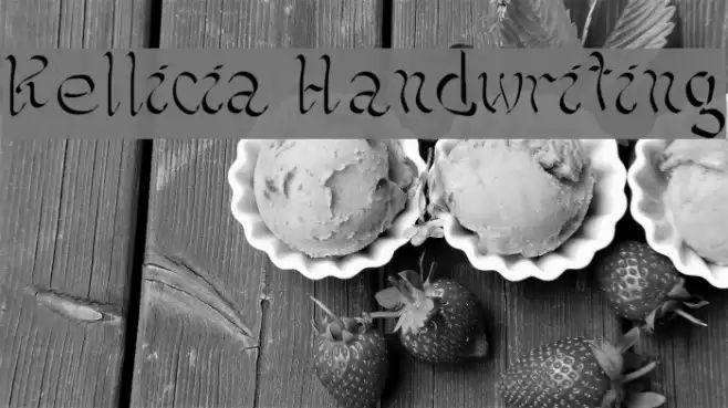 Kellicia Handwriting Font examples