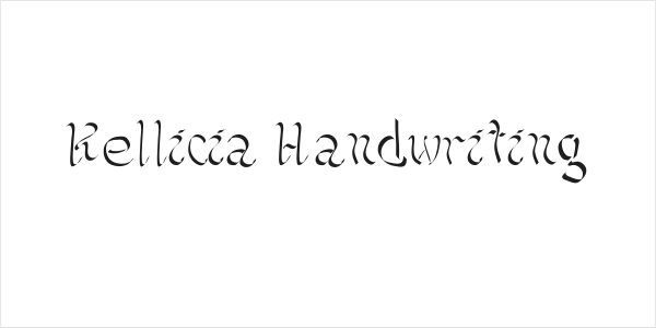 Kellicia Handwriting Logo