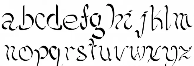 Kellicia Handwriting Fuentes MINÚSCULAS