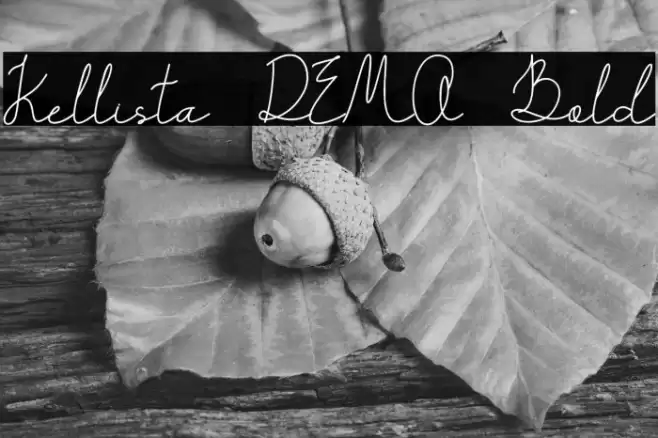 Kellista DEMO Bold Font examples