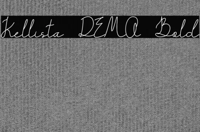 Kellista DEMO Bold Font examples