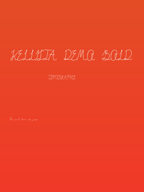 Kellista DEMO Bold Poster