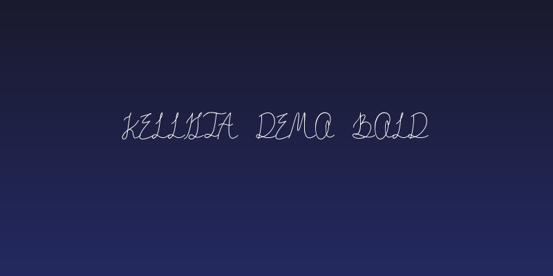 Kellista DEMO Bold Social Header
