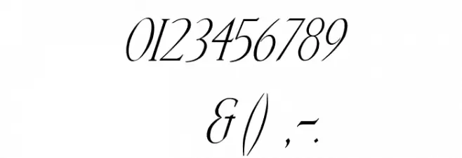 Kellnear-Italic Font OTHER CHARS