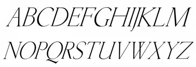 Kellnear-Italic Шрифта ВЕРХНИЙ