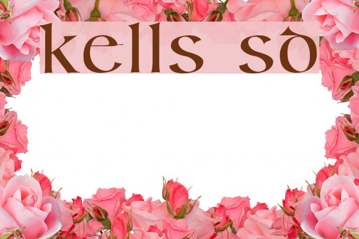 Kells SD Font examples