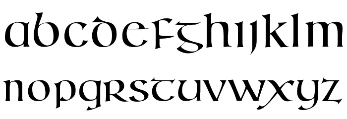 Kells SD Font LOWERCASE