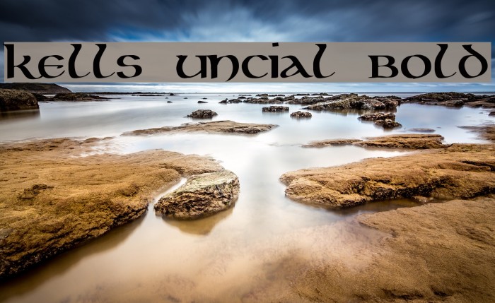 Kells Uncial Bold Schriftart examples
