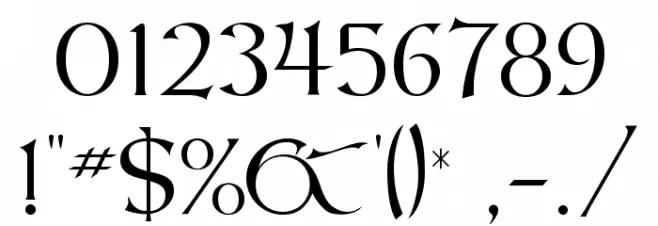 KellsFLF Font OTHER CHARS