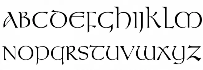 KellsFLF Font UPPERCASE