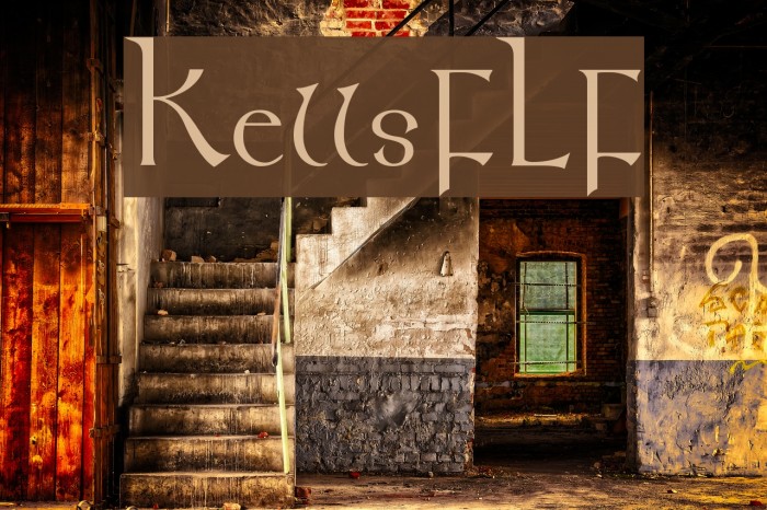 KellsFLF Font examples