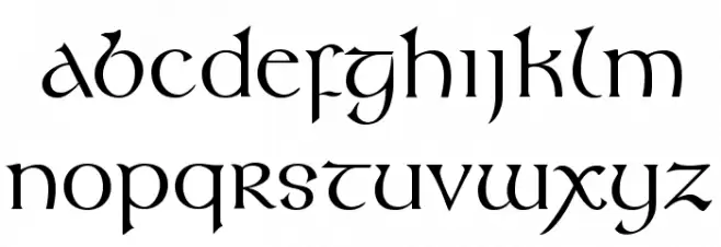 KellsFLF फ़ॉन्ट लोअरकेस