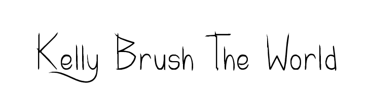 Kelly Brush The World  Frei Schriftart Herunterladen
