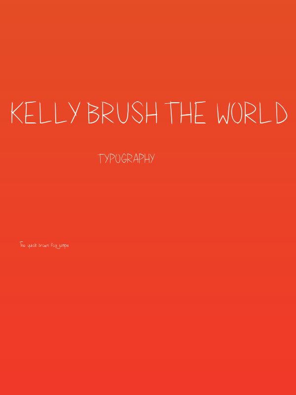 Kelly Brush The World Poster