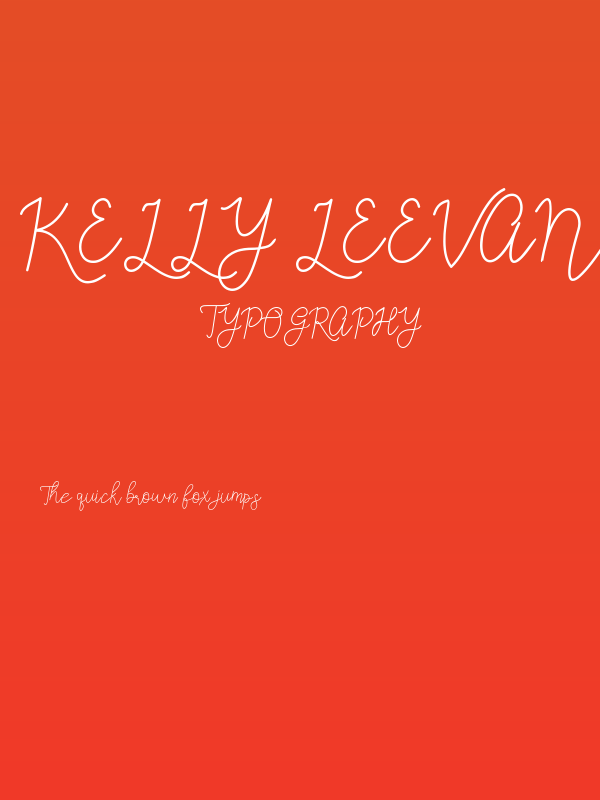Kelly Leevan Poster