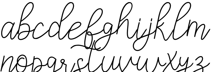 Kelly Leevan Font LOWERCASE