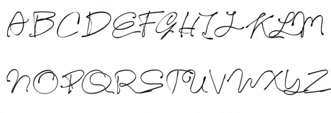 Kelly Signature Schriftart Groß