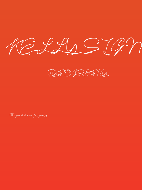 Kelly Signature Poster