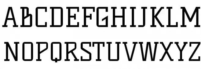 Kelly Slab Schriftart Groß