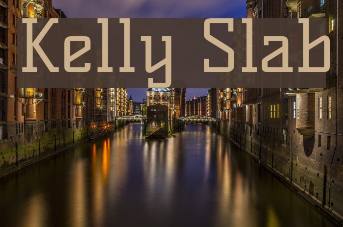 Kelly Slab Font examples
