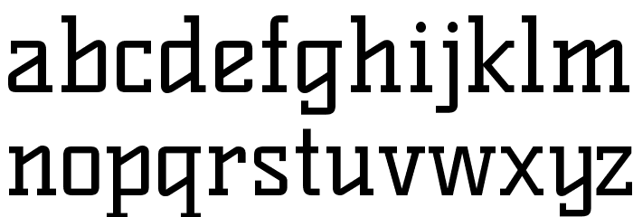 Kelly Slab Font LOWERCASE