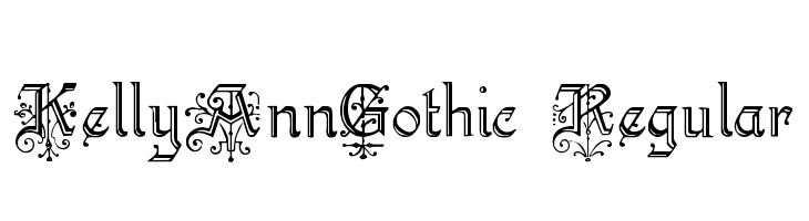 KellyAnnGothic Regular Font