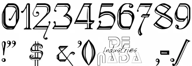 KellyAnnGothic Regular Font OTHER CHARS