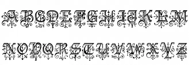 KellyAnnGothic Regular Schriftart Groß