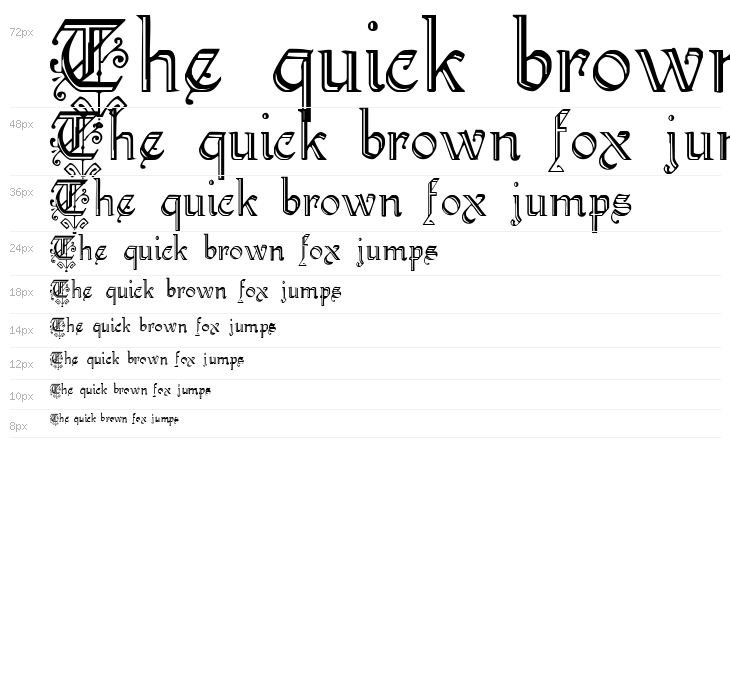 KellyAnnGothic Regular Waterfall