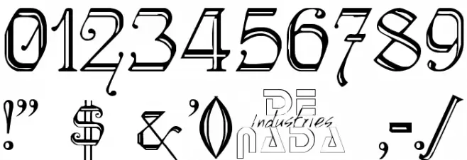 KellyAnnGothic Font OTHER CHARS