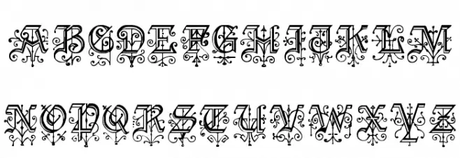 KellyAnnGothic Schriftart Groß