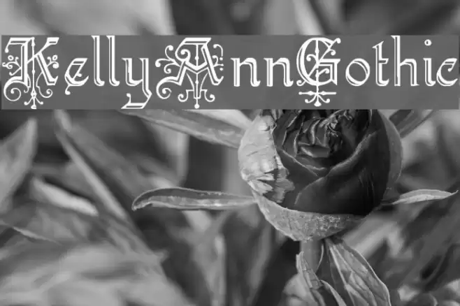 KellyAnnGothic Font examples