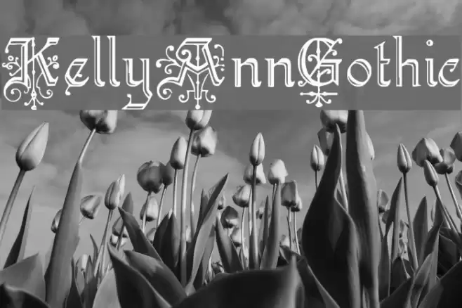 KellyAnnGothic Font examples