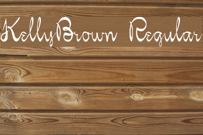 KellyBrown Regular Fonte examples