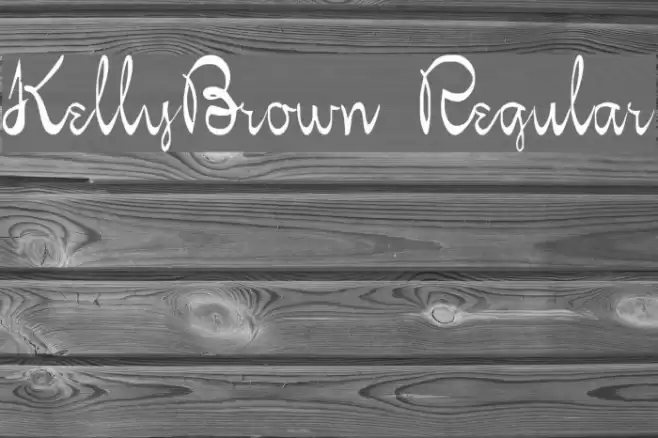 KellyBrown Regular Font examples