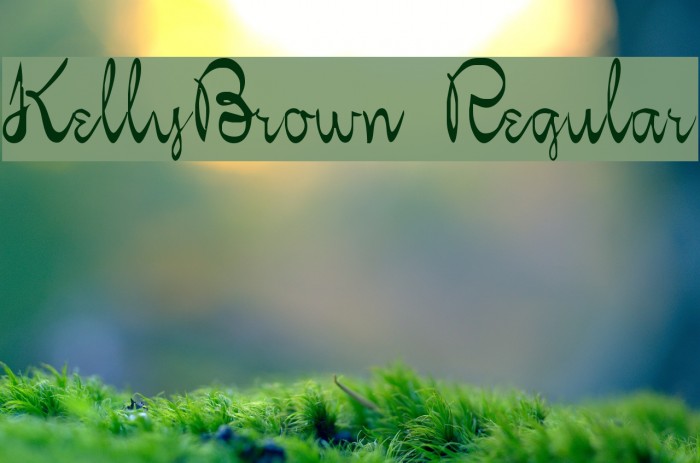 KellyBrown Regular Fonte examples