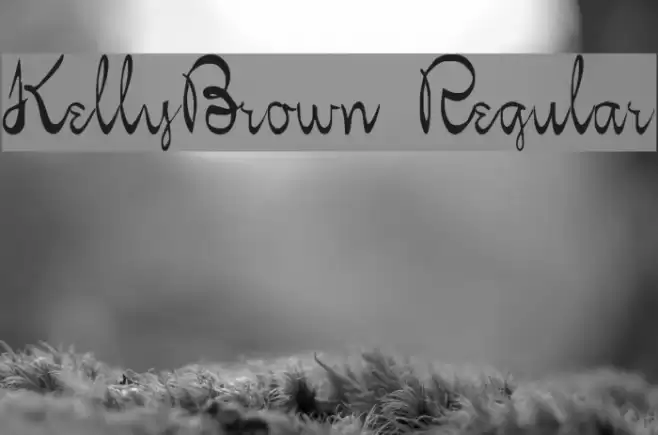 KellyBrown Regular Font examples