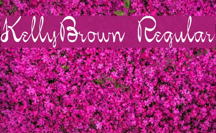 KellyBrown Regular Fonte examples
