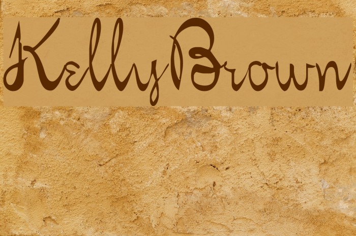 KellyBrown Fonte examples