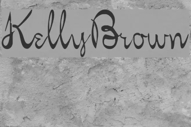 KellyBrown Font examples