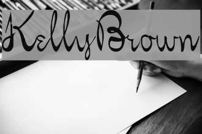 KellyBrown Font examples
