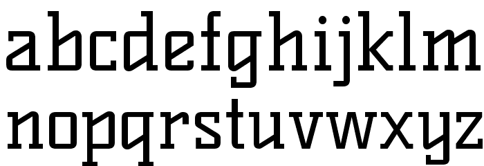 KellySlab-Regular Font LOWERCASE