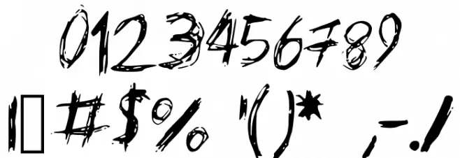 KellysNoteFont Font OTHER CHARS