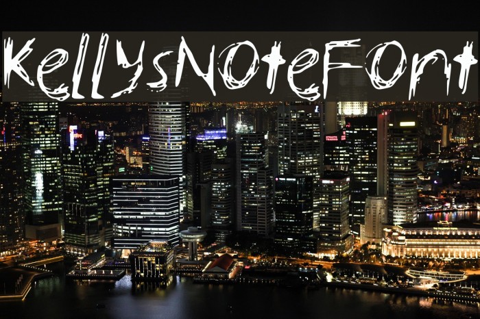KellysNoteFont Example 1